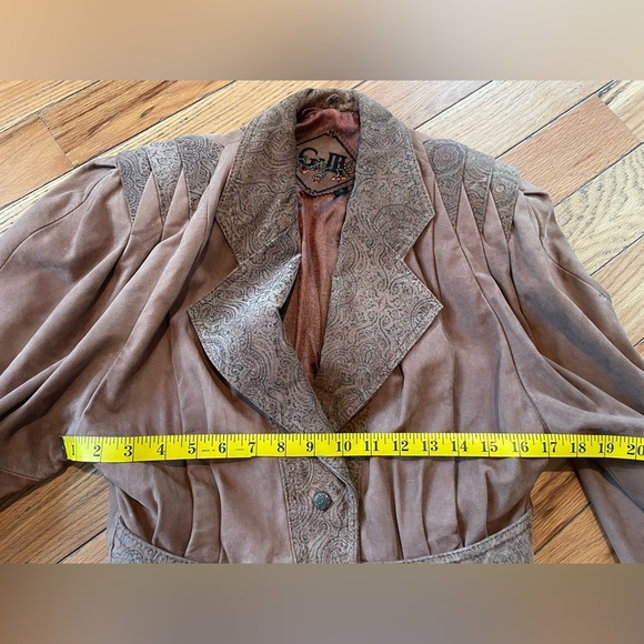VTG Global Identity GIII Leather Aviator Jacket Women’s Size Small Brown - Picture 12 of 15